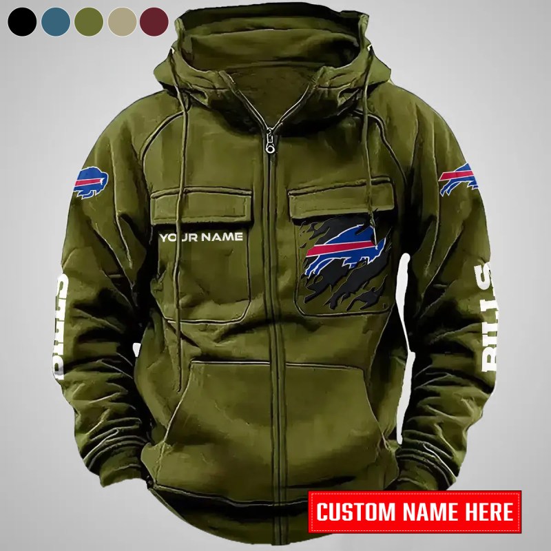 Buffalo Bills Green Hoodie