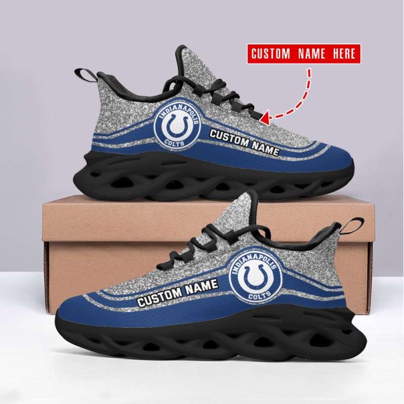 Indianapolis Colts Personalized Yezy Running Sneakers