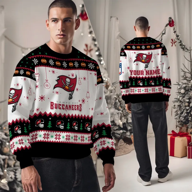 Tampa Bay Buccaneers Ugly Christmas Sweater - Studio Image