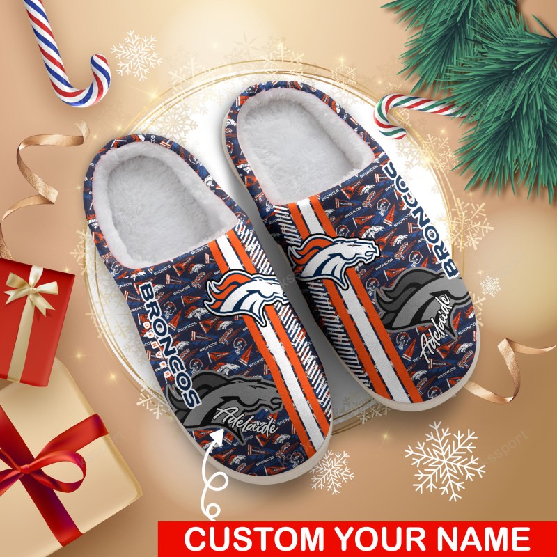 Denver Broncos Personalized Slipper