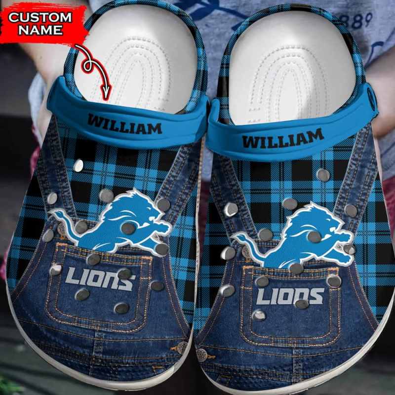 Detroit Lions Personalized Limited Clog