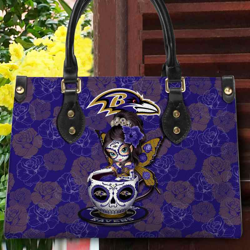 Baltimore Ravens Leather Hand Bag
