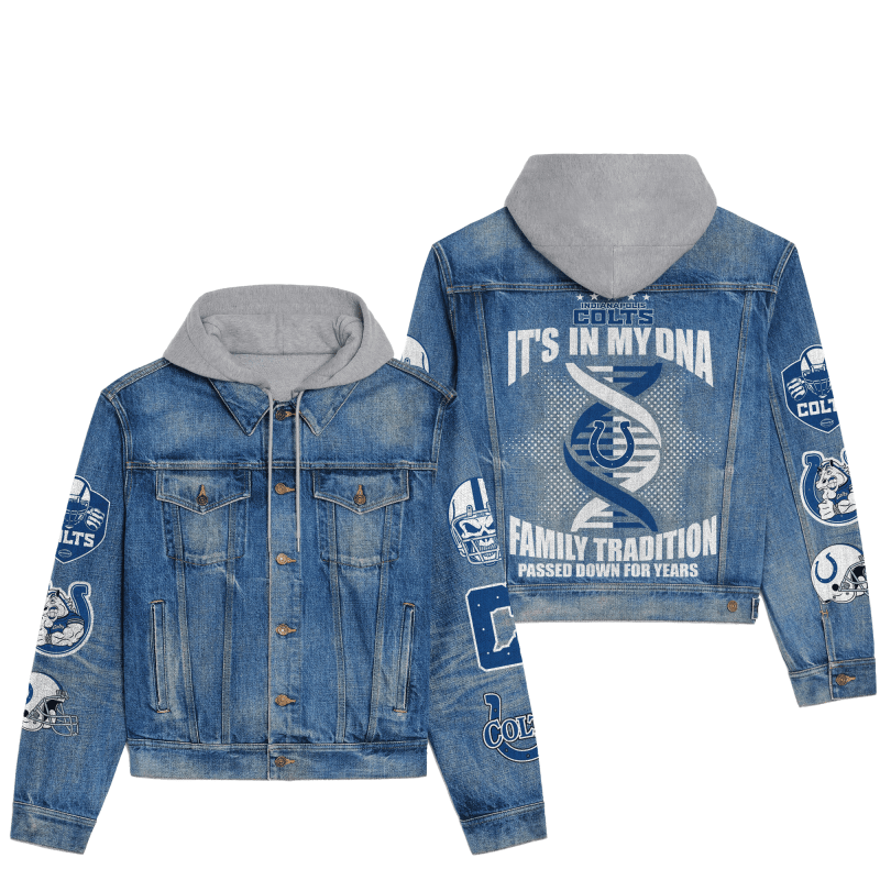 Indianapolis Colts Hooded Denim Jacket