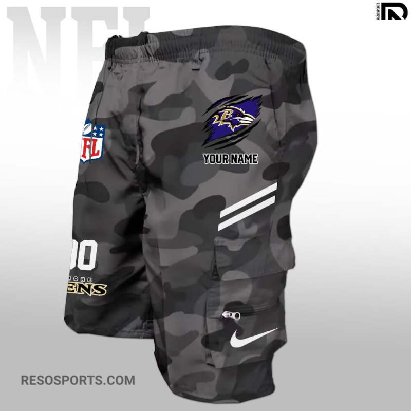 Baltimore Ravens Multi-Pockets Man Shorts - Image 3