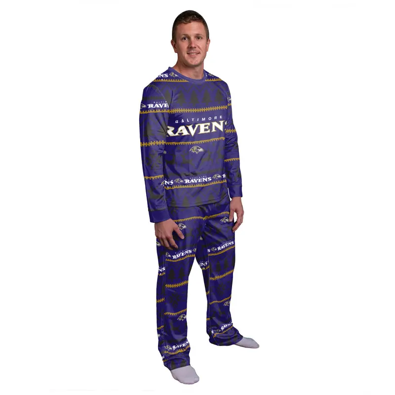 Baltimore Ravens Family Holiday Pajamas Image 2