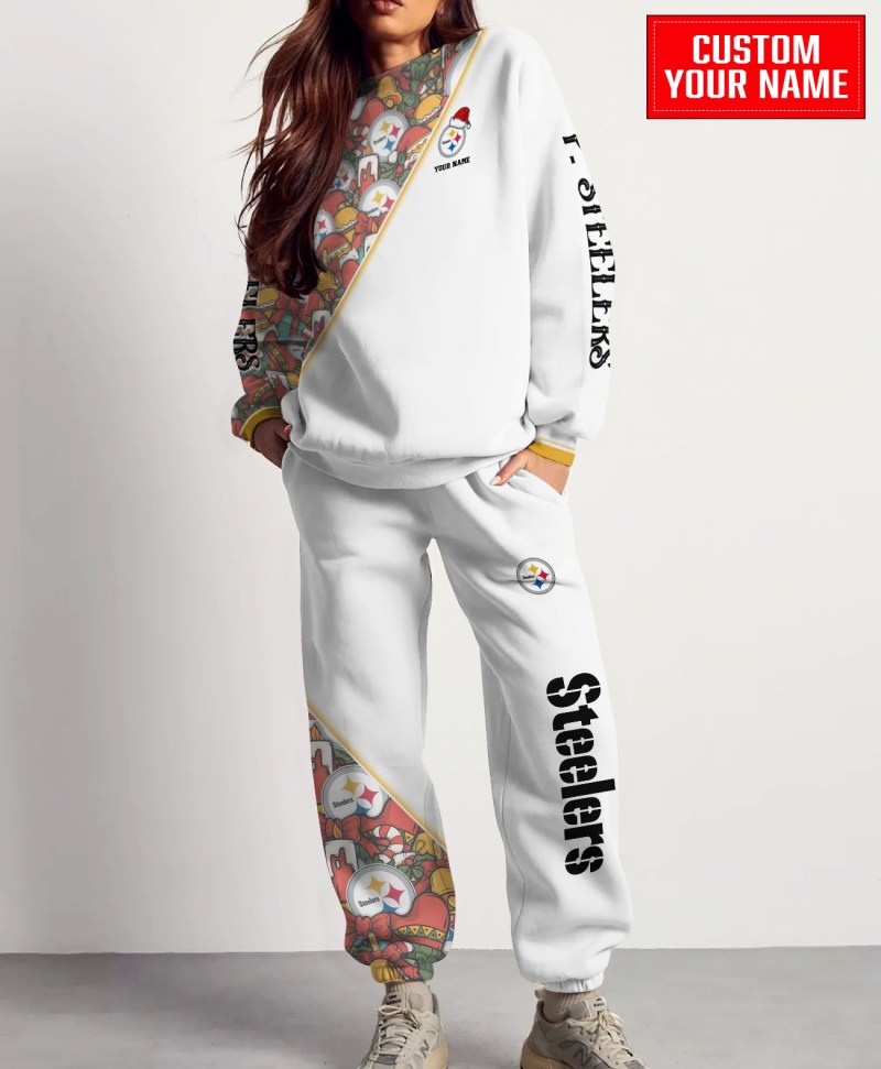 Pittsburgh Steelers Christmas Pattern Sweatshirt and Sweatpants