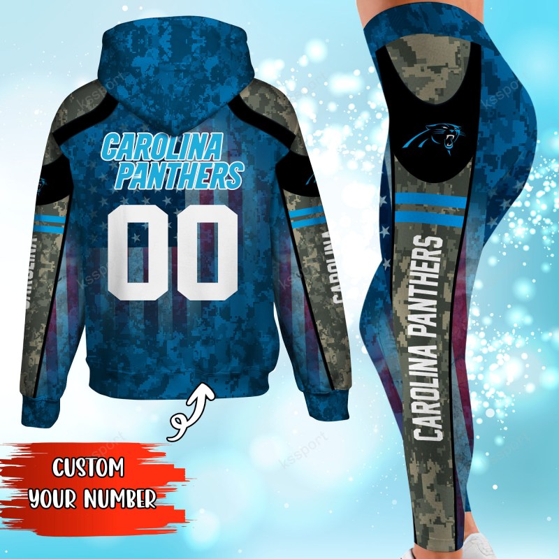 Carolina Panthers Personalized Leggings