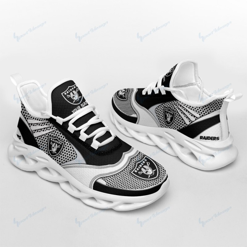 Las Vegas Raiders Personalized Yezy Running Sneakers