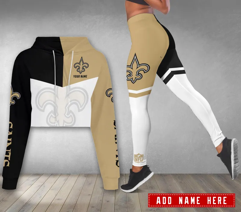 New Orleans Saints Combo Croptop Hoodie