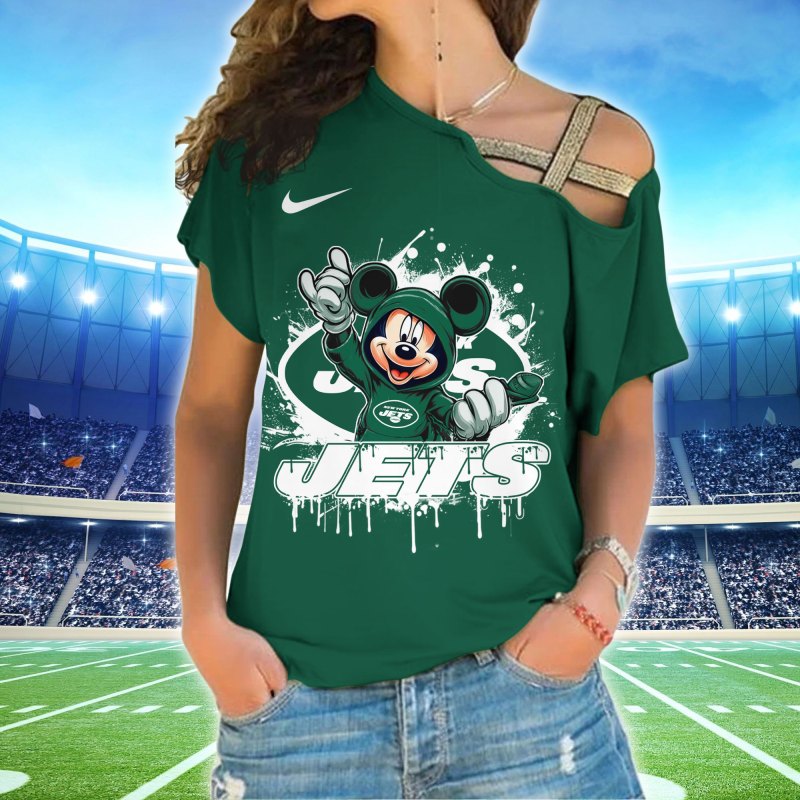 New York Jets One Shoulder Shirt Front