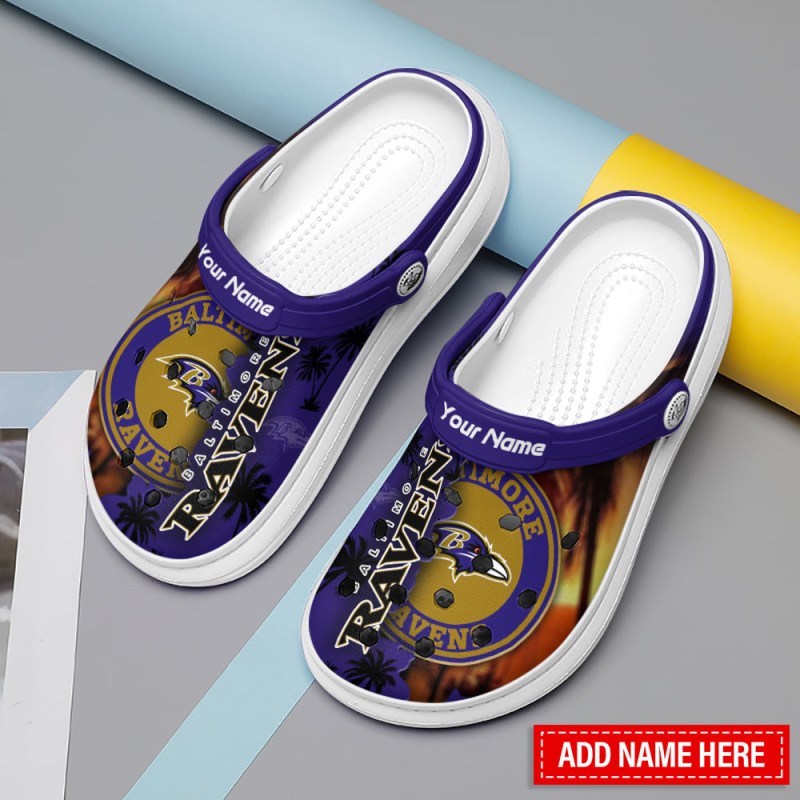 Baltimore Ravens Personalized Clog