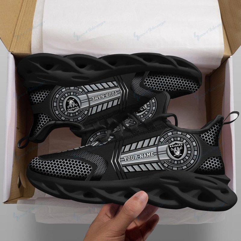 Las Vegas Raiders Personalized Running Sneakers