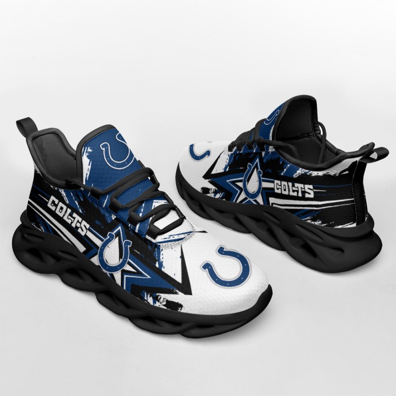 Indianapolis Colts Yezy Running Sneakers Side View