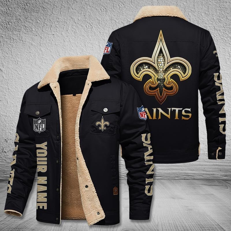 New Orleans Saints Winter Fleece Bomber Jacket