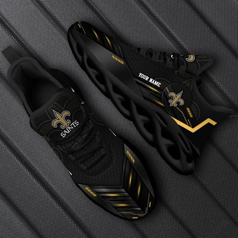 New Orleans Saints Personalized Yezy Running Sneakers - Image 4