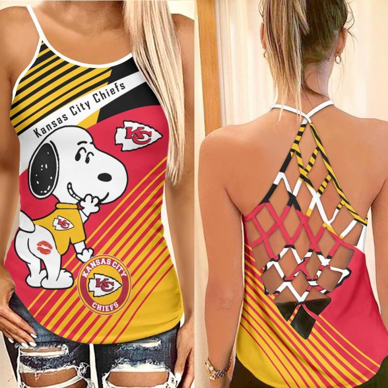 Kansas City Chiefs Criss Cross Tank Top