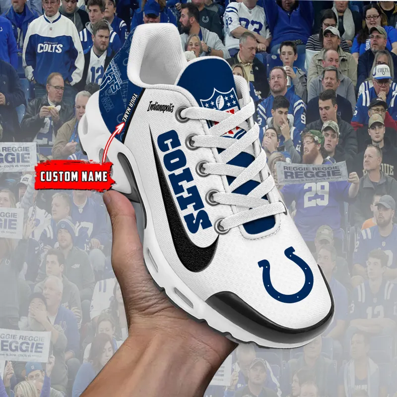 Indianapolis Colts Personalized T-N Youth Sneakers