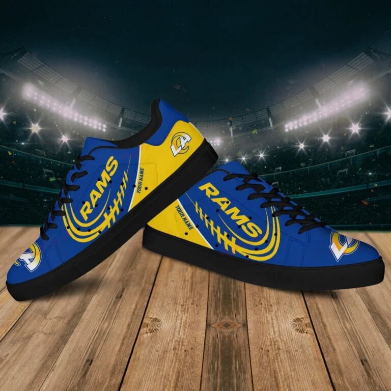 Personalized Los Angeles Rams Fan Sneakers
