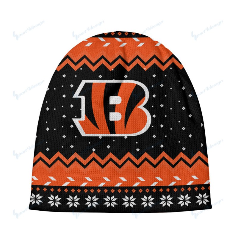 Cincinnati Bengals Wool Beanie - Front View
