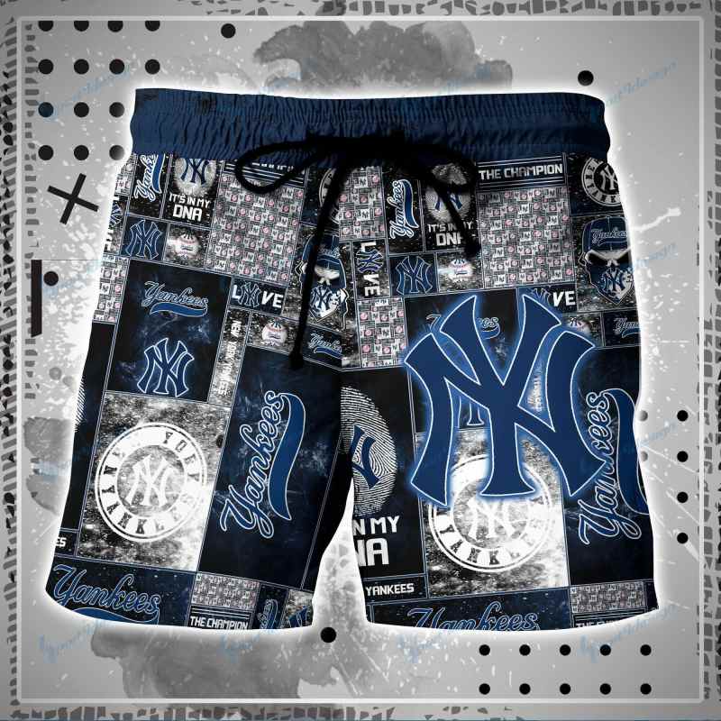 New York Yankees Shirt and Shorts BG62 - Image 3