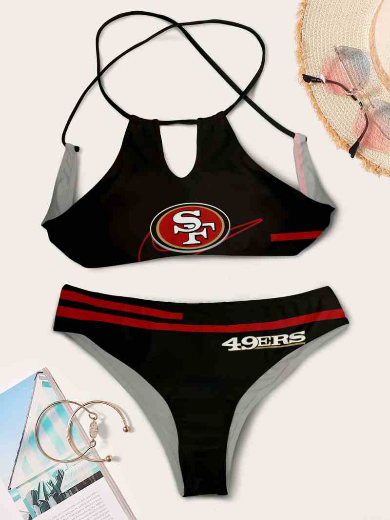 San Francisco 49ers Women's Cami Swimsuit Image 2