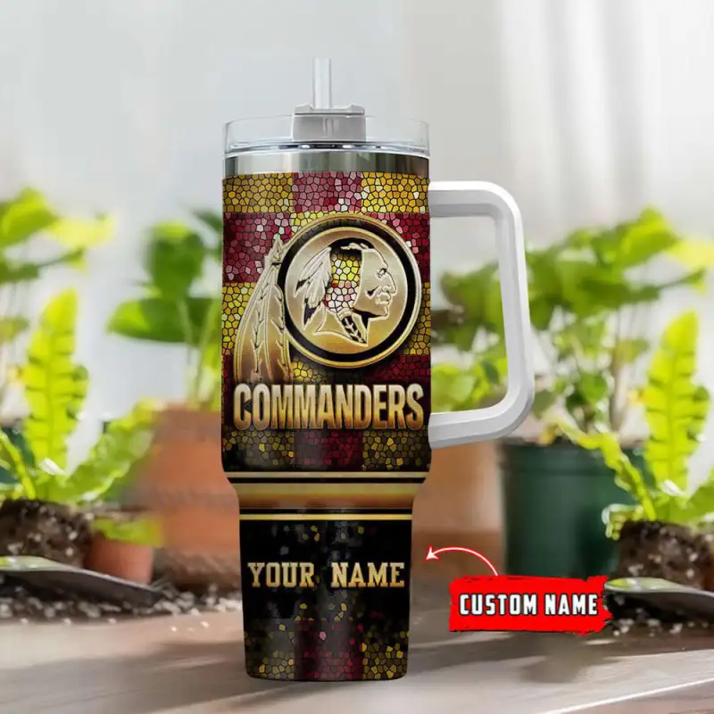 Washington Commanders Customized 40oz Tumbler