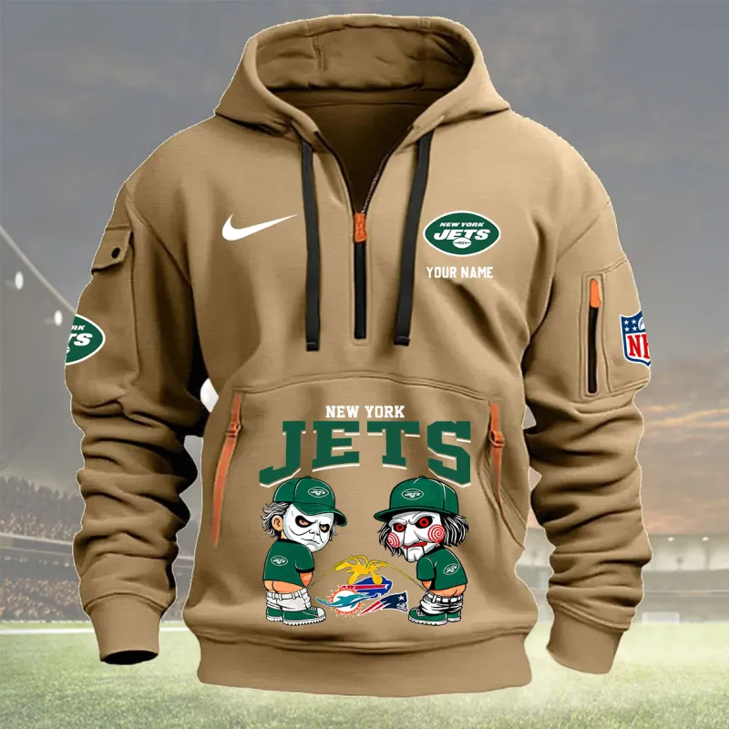 Khaki New York Jets Hoodie