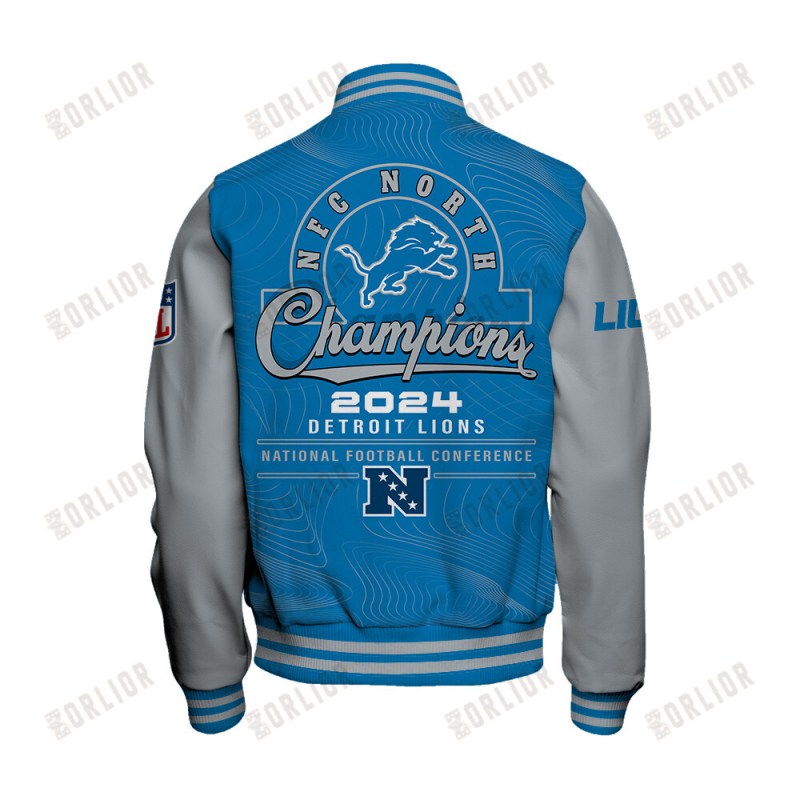 Detroit Lions Varsity Jacket Detail
