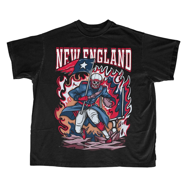New England Patriots Unisex T-Shirt - Back View