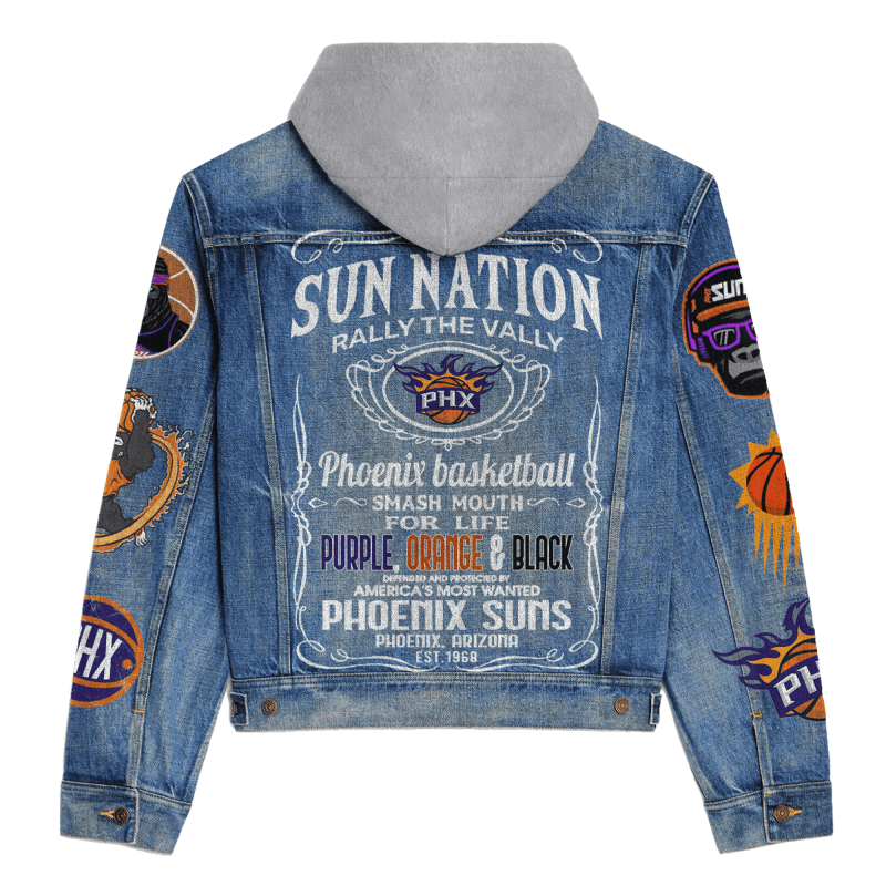 Phoenix Suns Hooded Jacket Back Design