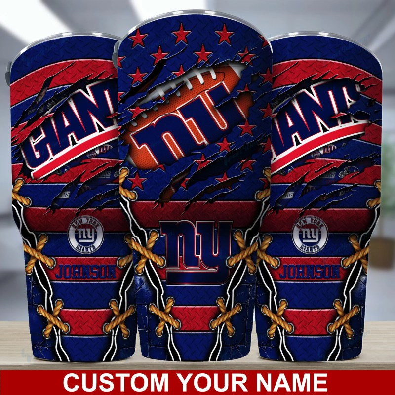New York Giants Personalized Tumbler Design
