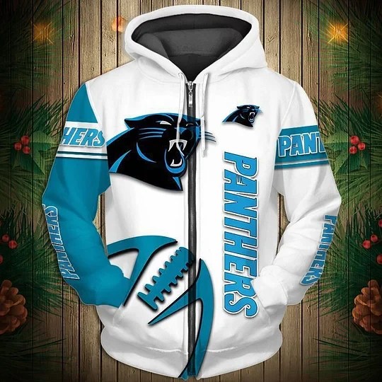 Carolina Panthers Limited Edition All Over Print Zip Up Hoodie