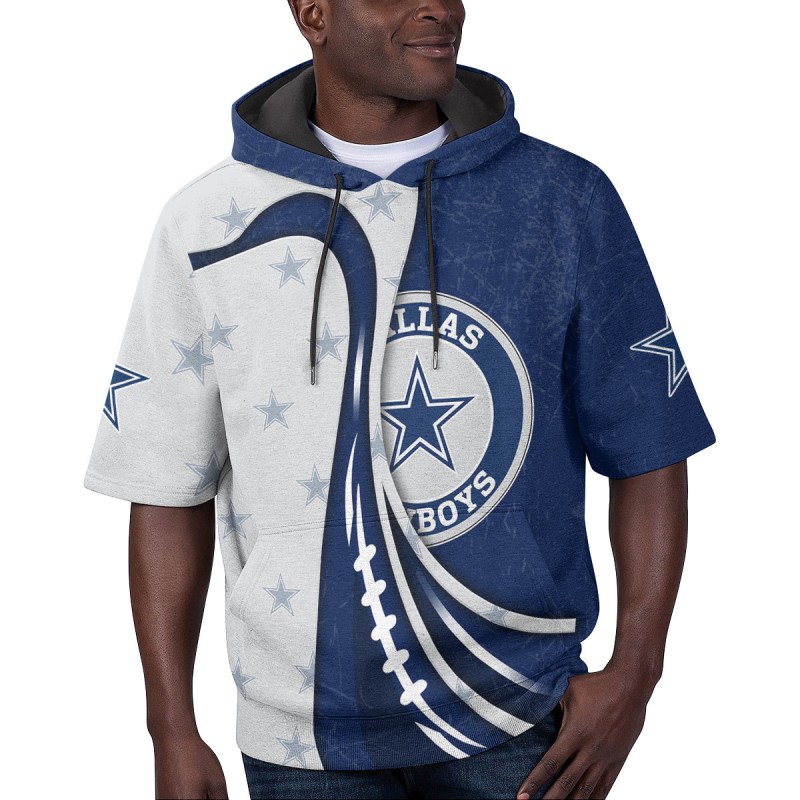 Dallas Cowboys Short Sleeve Hoodie