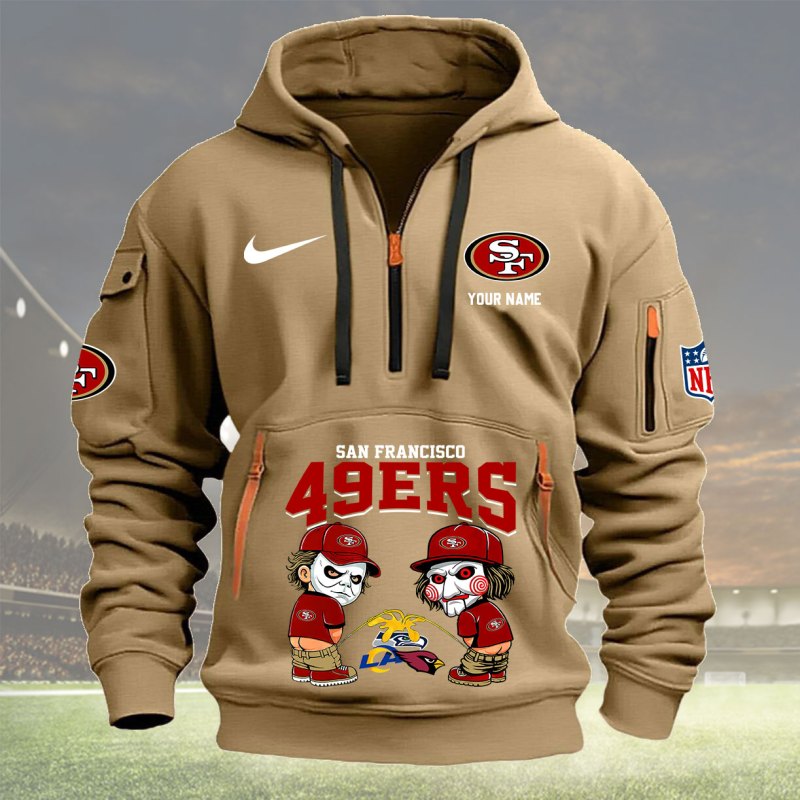 Khaki San Francisco 49ers Hoodie