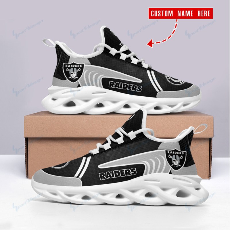 Las Vegas Raiders Personalized Yezy Running Sneakers