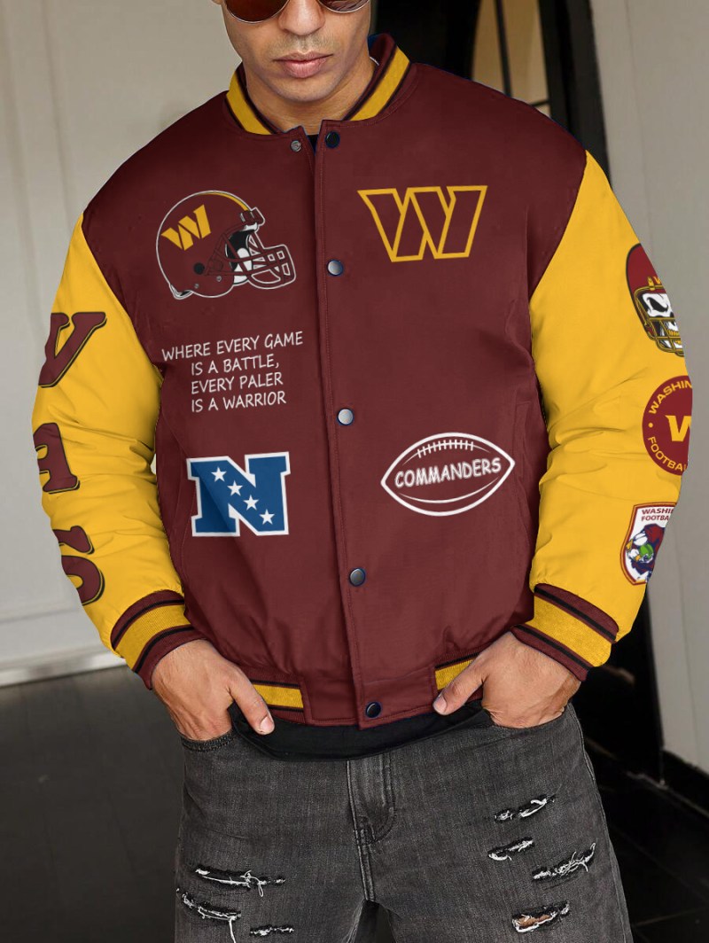 Washington Commanders Varsity Jacket