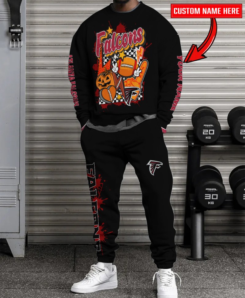 Atlanta Falcons Halloween Sweatshirt and Sweatpants Set