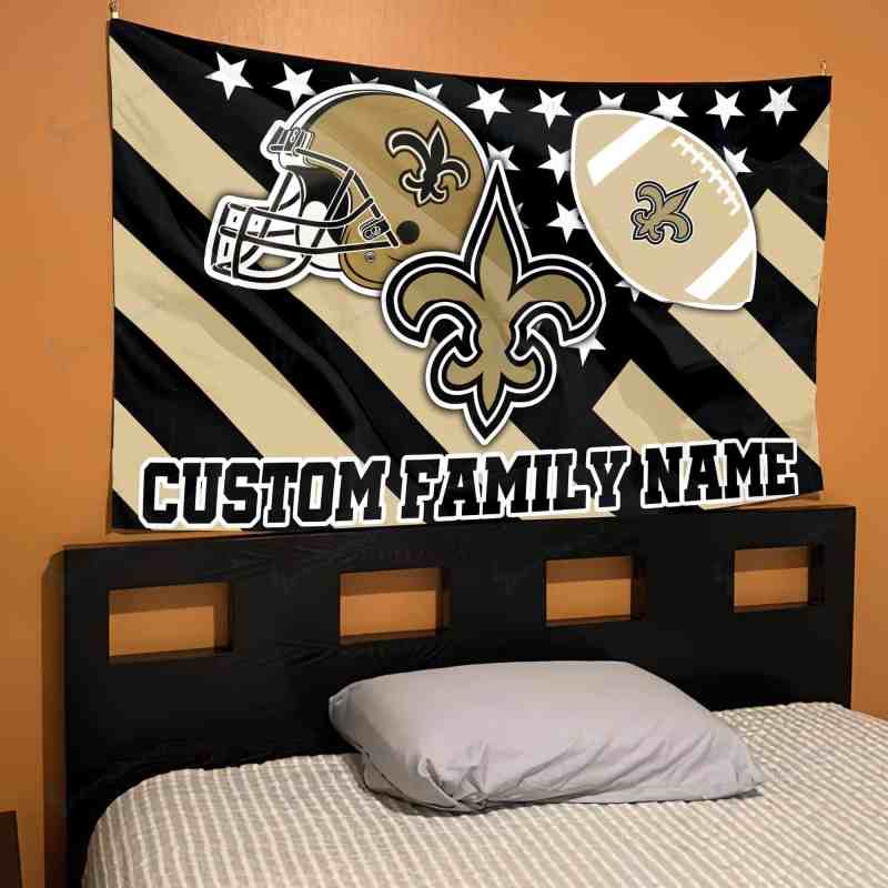 New Orleans Saints Personalized Flag