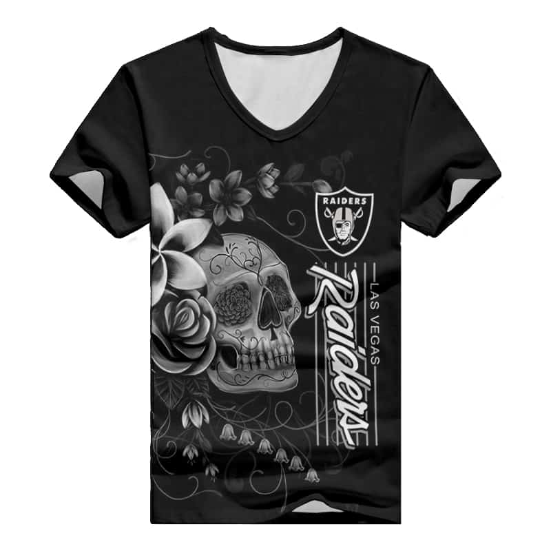 Las Vegas Raiders V-neck T-shirt Image 2