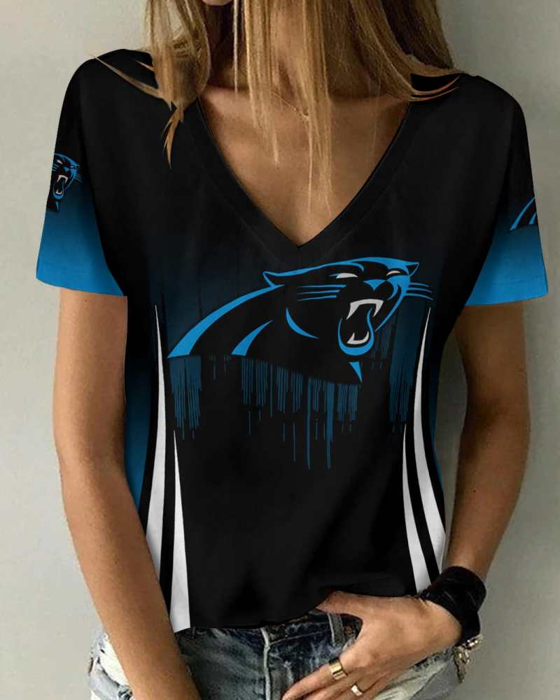 Carolina Panthers V-neck T-shirt
