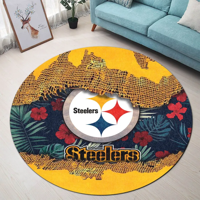 Pittsburgh Steelers Round Rug