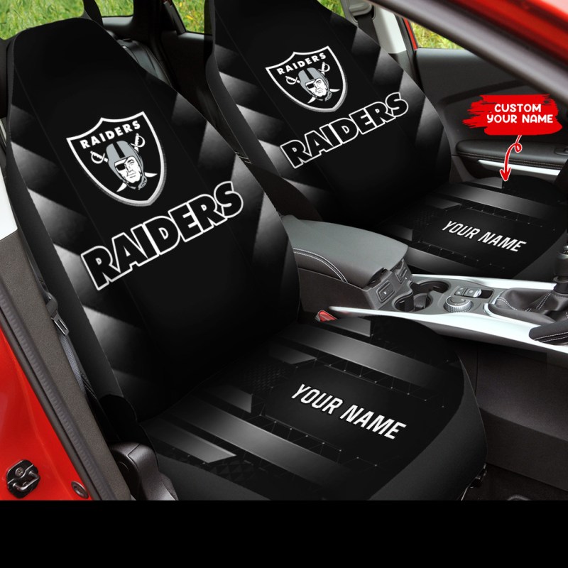 Las Vegas Raiders Personalized Car Seat Covers