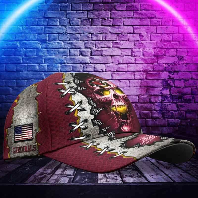 Arizona Cardinals Personalized Classic Cap Back View