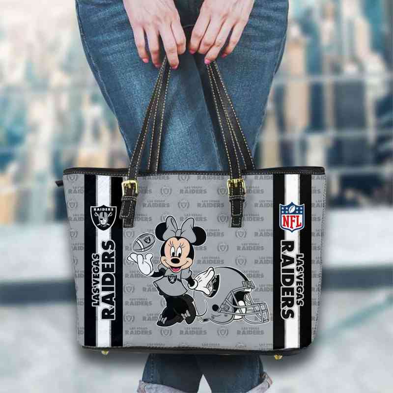 Las Vegas Raiders Women's Leather Tote Hand Bag