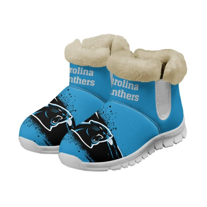 Carolina Panthers Comfy Winter Snow Boots Image 15
