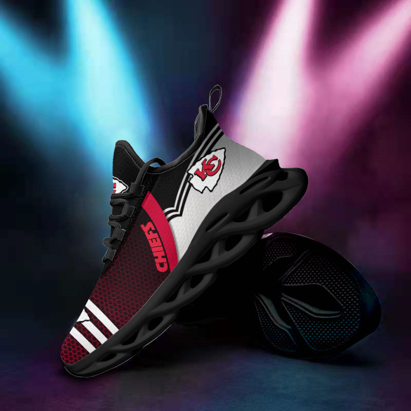 Kansas City Chiefs Yezy Running Sneakers Back View