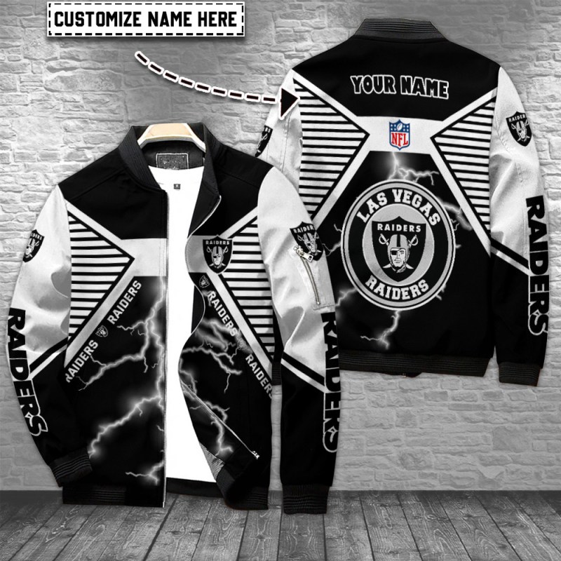 Las Vegas Raiders Personalized Bomber Jacket