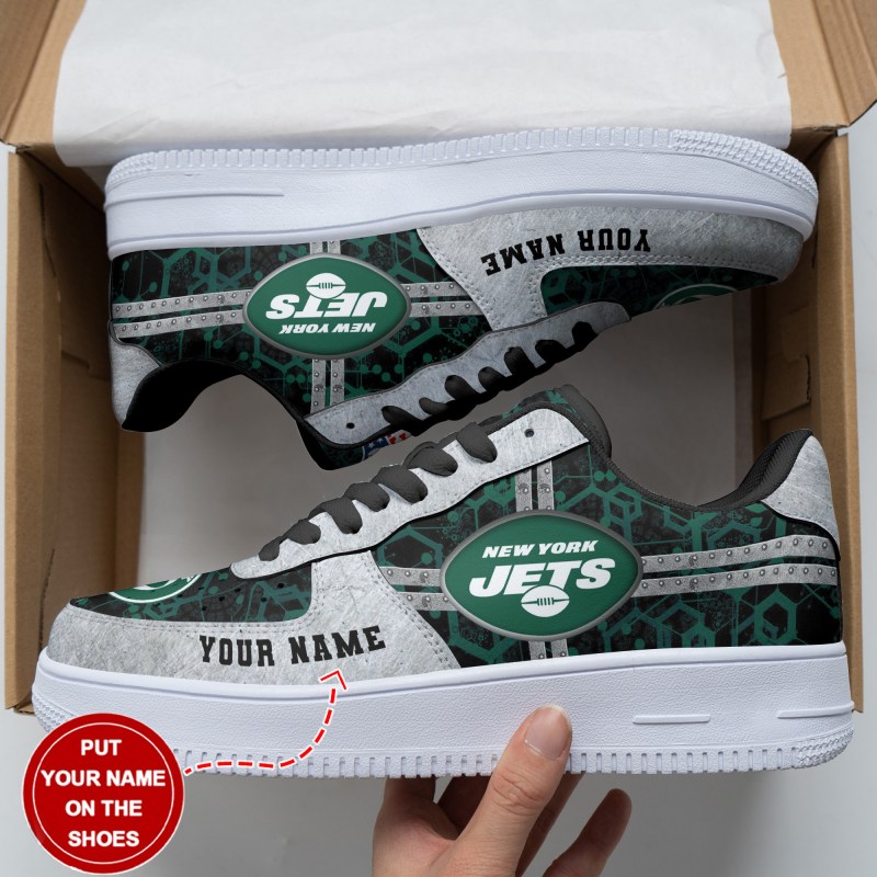 New York Jets Personalized AF1 Shoes