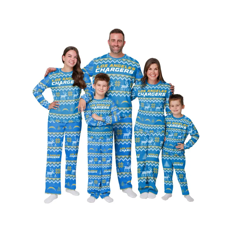 Los Angeles Chargers Family Holiday Pajamas - Image 1