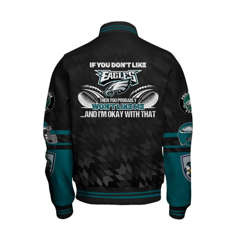 Philadelphia Eagles Varsity Jacket Details
